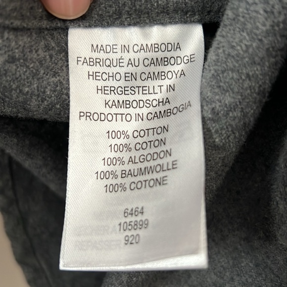 Legendary Whitetails Buck Camp Flannel Gray Shirt Men's Size MD - Picture 7 of 7